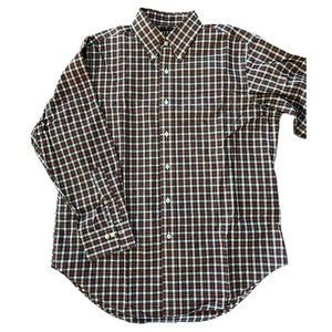 Ralph Lauren Men Size 16 (32/33) Plaid Button Down Shirt Non-Iron Cotton…